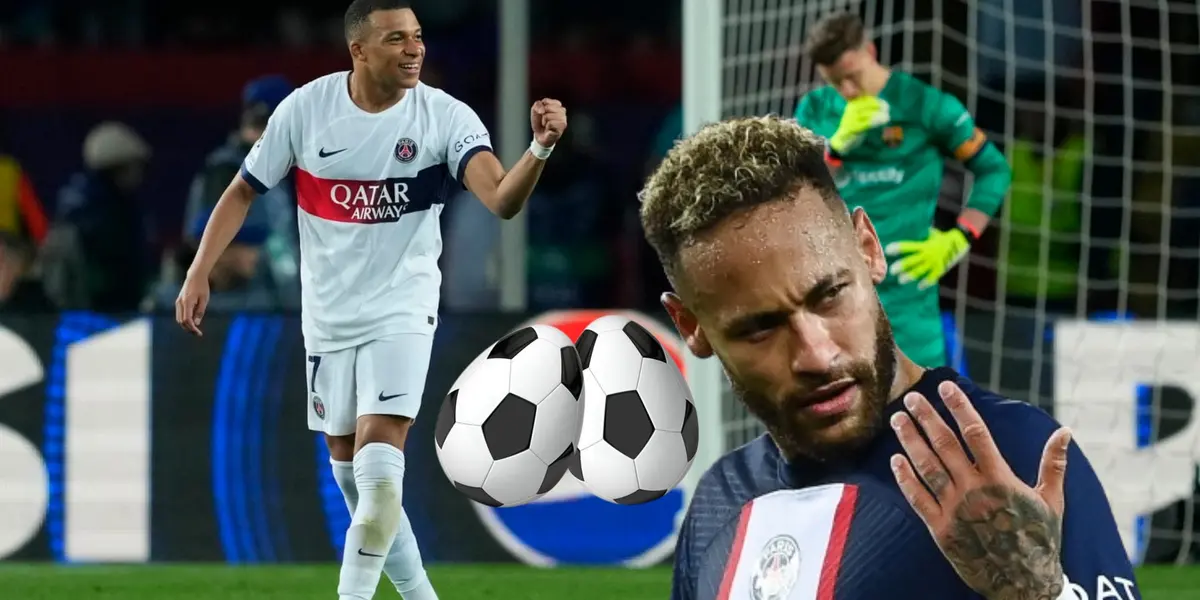 Mbappé celebra el pase a semifinales en Champions y Neymar reta a un rival | Foto: Telemundo