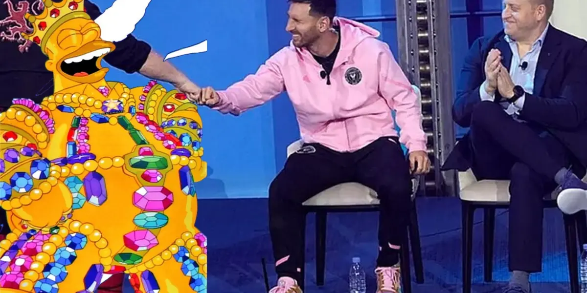 Messi desató la locura con los tenis de Los Simpson que combinó con el jersey del Inter Miami.