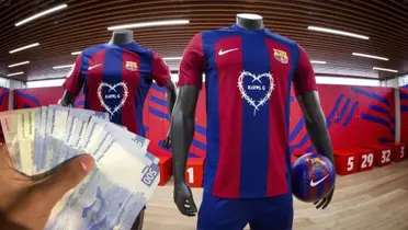 Nueva playera del Barcelona con patrocinio de Karol G.