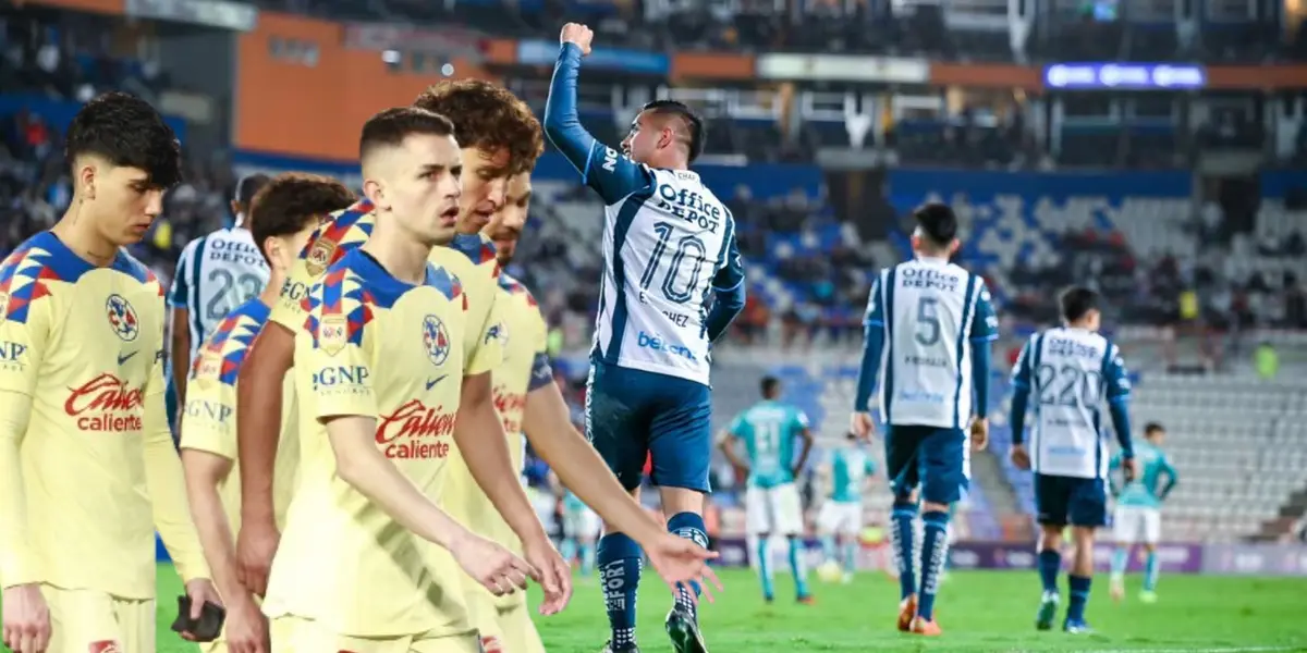 Pachuca celebra triunfo y jugadores de América cabizbajos | Foto: El Universal Hidalgo