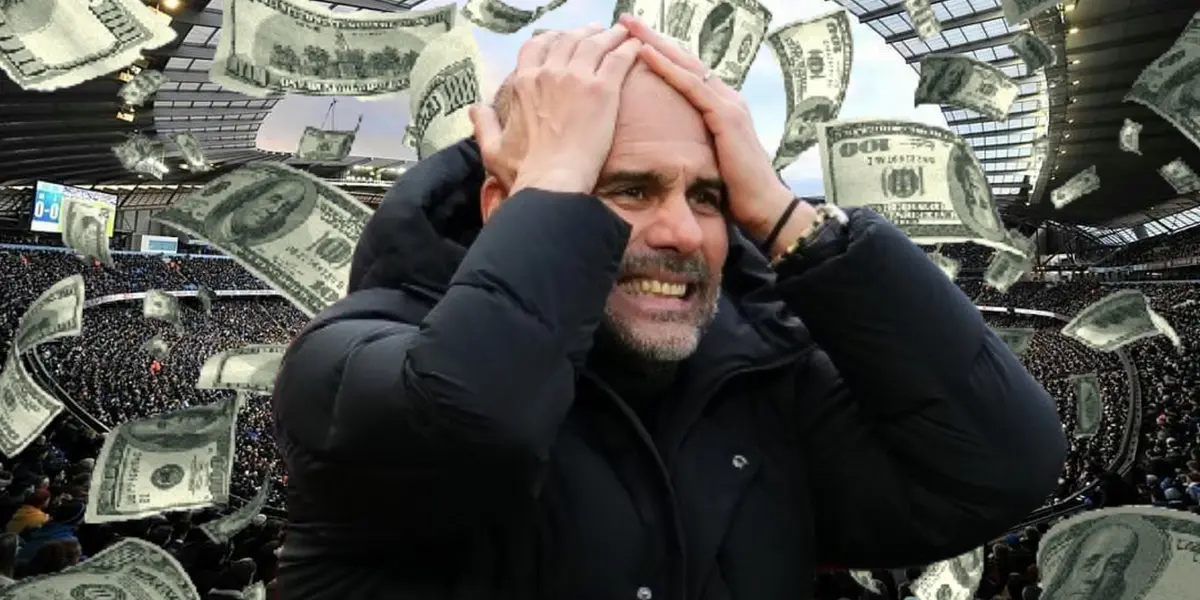 Pep Guardiola sufriendo eliminación / Imagen: DAZN