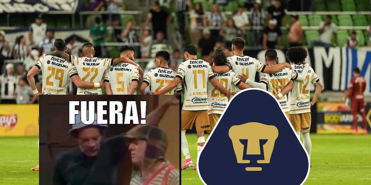 Pumas 2024 y Don Ramón con el Chavo del 8 | Foto: Pumas y Televisa