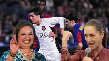 Quiere ser presidenta y la exhibieron sabroseando a CR7 y a Rafa Márquez sin playera.