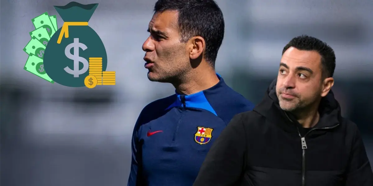 Rafa Márquez como DT del Barcelona filial y Xavi Hernández | Foto: Forbes