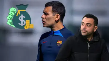 Rafa Márquez como DT del Barcelona filial y Xavi Hernández | Foto: Forbes