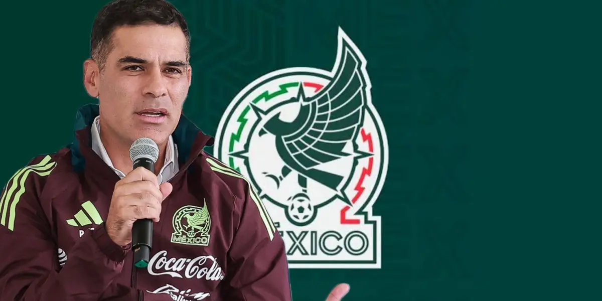 Rafa Márquez y al fondo el escudo del TRI (Foto: GettyImages)