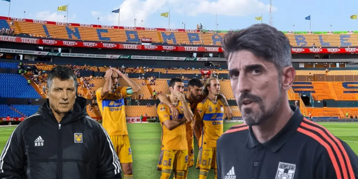 Robert Dante Siboldi, jugadores de Tigres y Veljko Paunovic/Foto Once Diario.