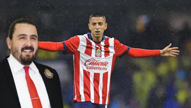 Roberto Alvarado con Chivas y Amaury Vergara |Foto: Mexsport 