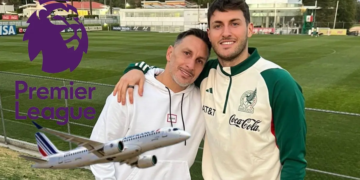 Santiago y Christian Giménez juntos durante concentración del Tri | Foto: Hoy Fut