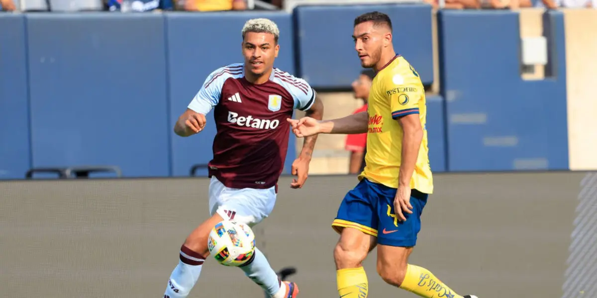 Sebastián Cáceres en el partido vs Aston Villa (Foto: GettyImages)